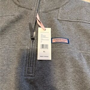 Vineyard Vines Charcoal Heather Quarter-Zip